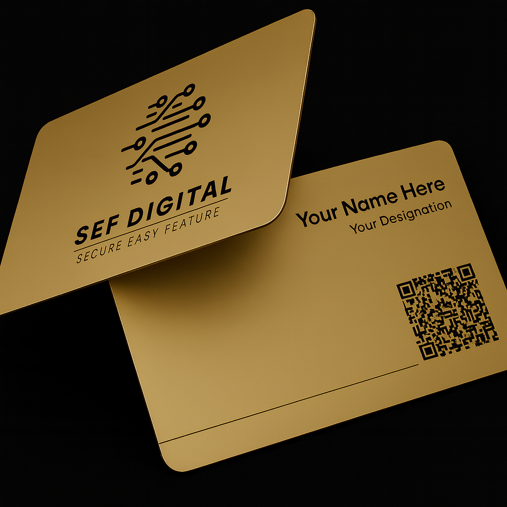 Golden Stylish SEF NFC Business Card