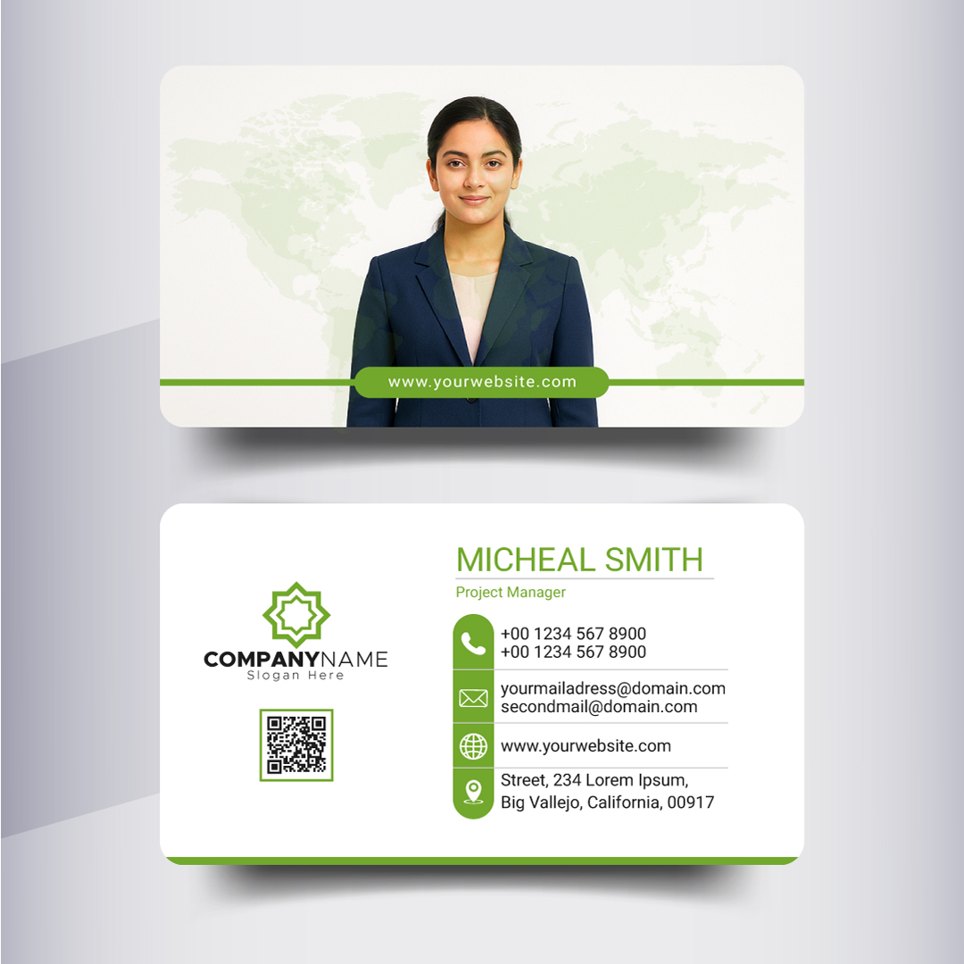 Leaf Green - Olive Green - white