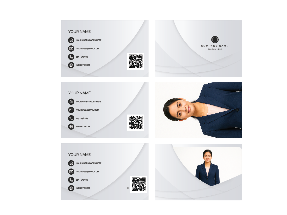 Elegant Silver NFC Business Card SEF – Card