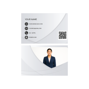 Minimal Silver NFC Business Card SEF – Card