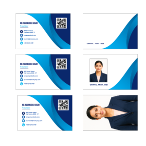 Modern Blue NFC Business Card SEF – Card