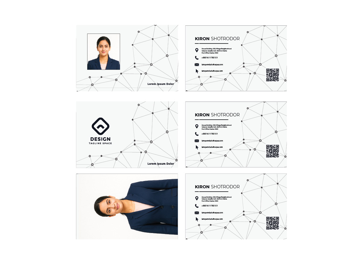 Geometric Minimal NFC Business Card SEF – Card
