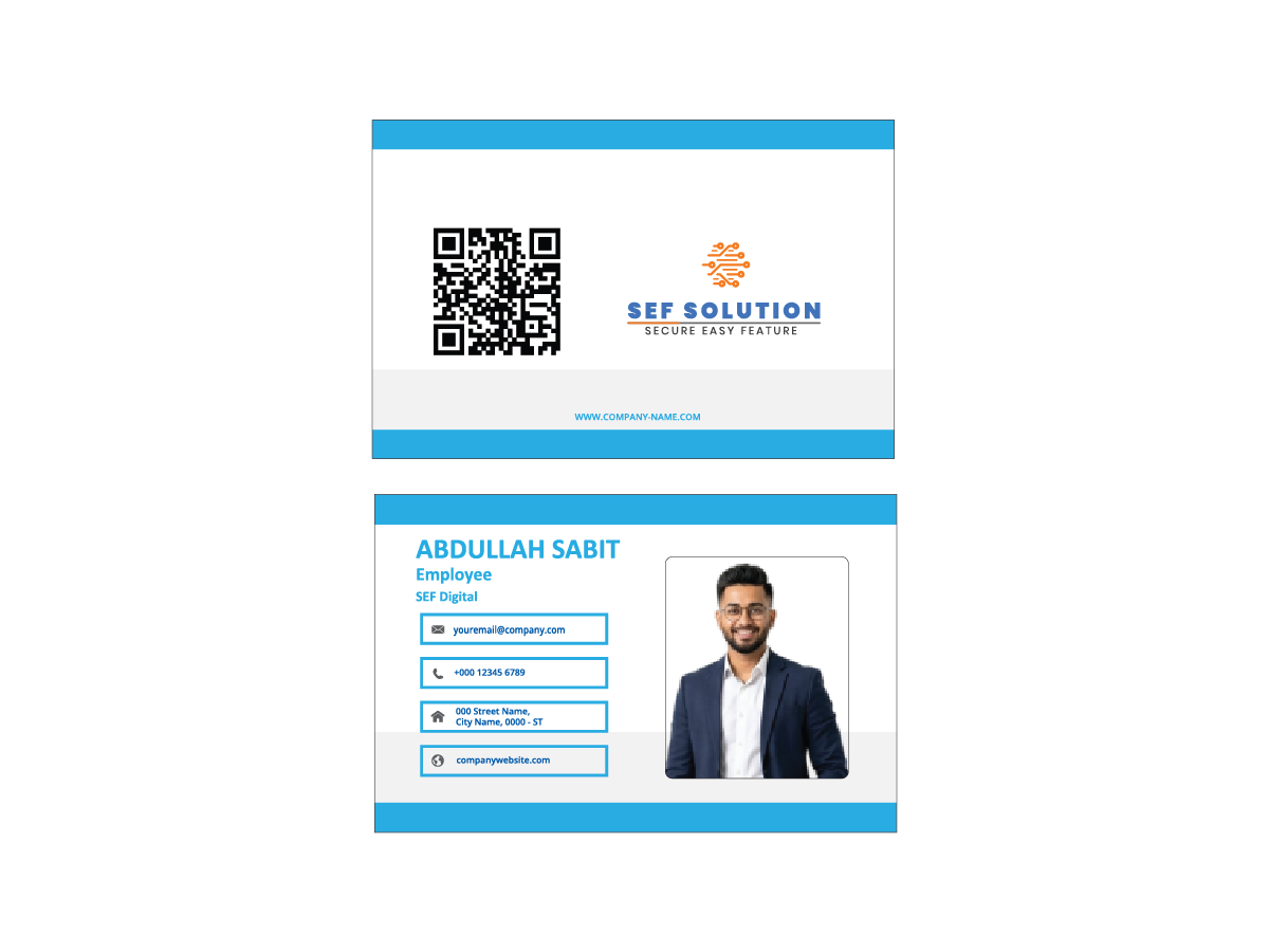 Minimal Corporate NFC ID Card SEF – Card