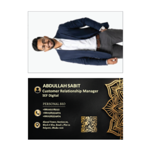 Luxury Black Gold NFC Business Card SEF – Card