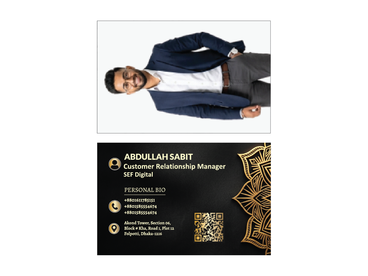 Luxury Black Gold NFC Business Card SEF – Card