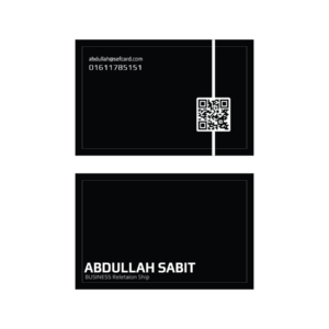 Minimal Black NFC Business Card SEF – Card